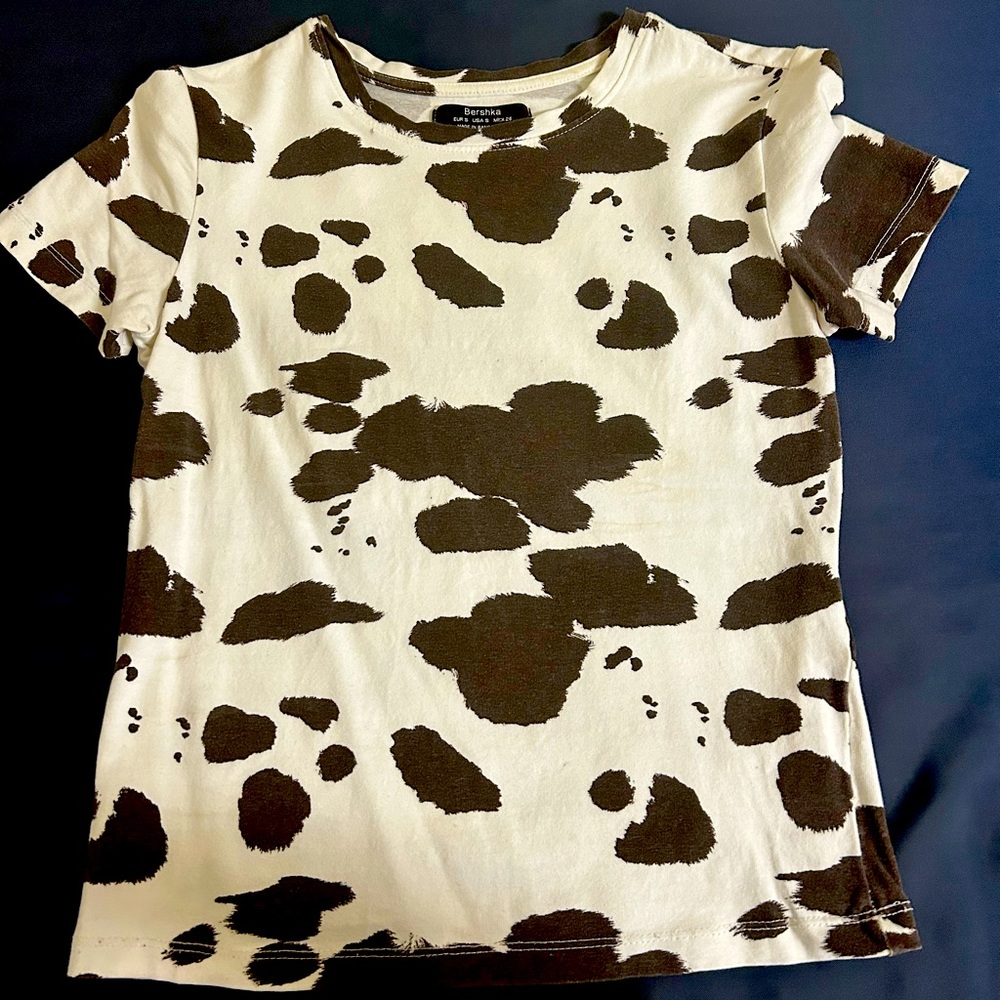 COW PRINT TOP!